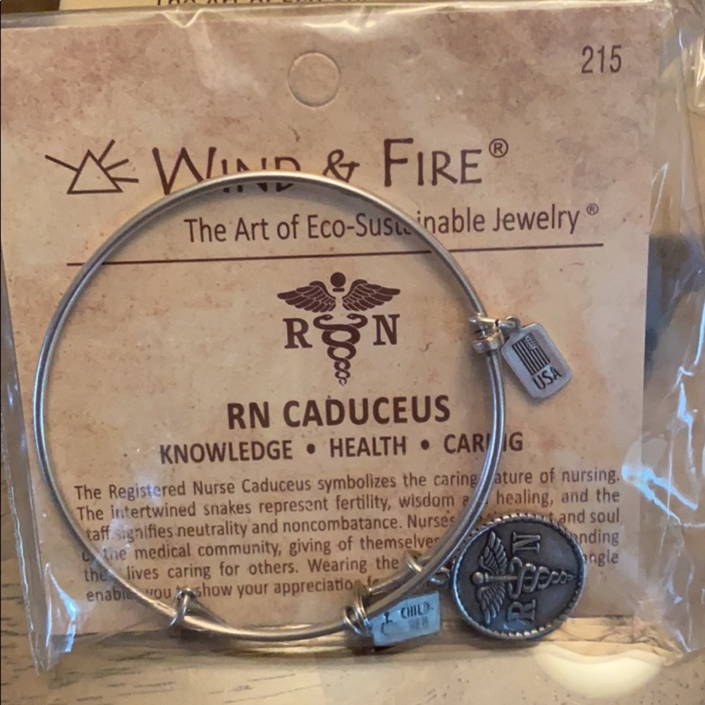Wind & Fire adjustable bracelet RN silver tone